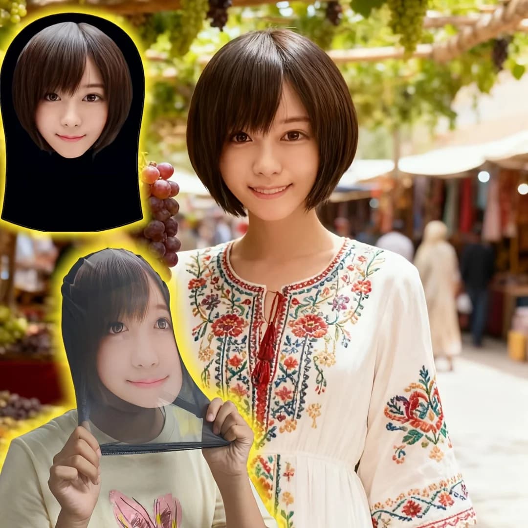 Coiffe de cosplay d'actrice japonaise, costume de jeu de rôle original pour fête, costume de festiva