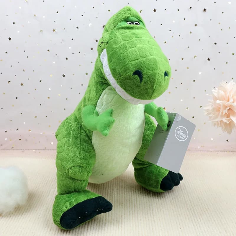 Jouets en peluche Kawaii Rex Toy Story pour enfants, dinosaure en coton doux vert, animaux en peluch