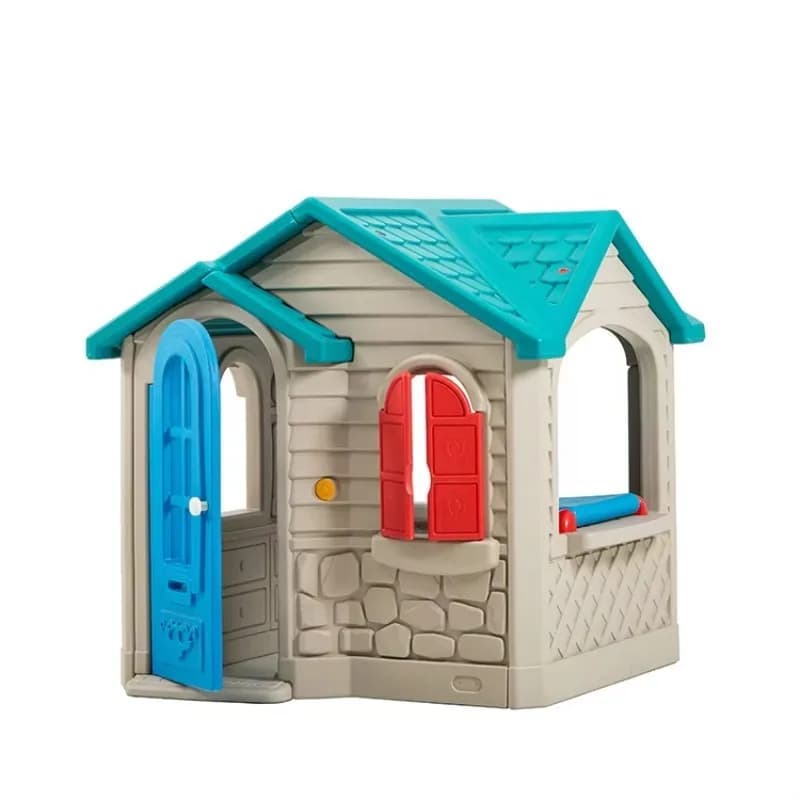Maison de jeu en plastique fascinante, adorable et stimulante pour le divertissement en jardin
