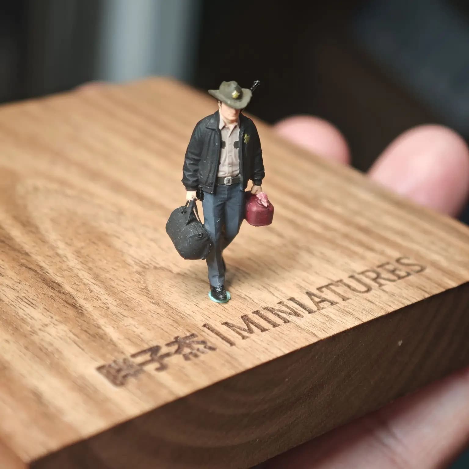Figurines statiques 1/64 Walking Dead, modèle en résine peint à la main, Daryl Rick