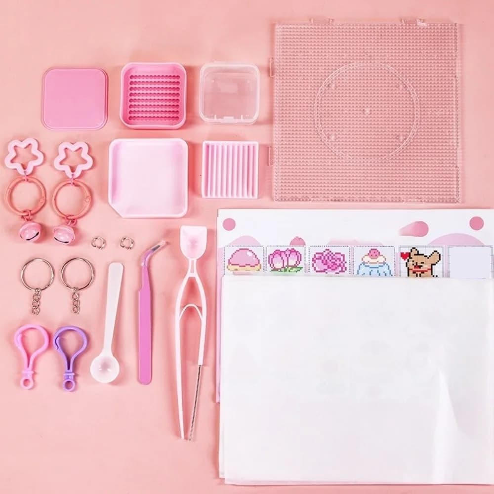 Kit de perles Perler Hama de 2,6 mm pour bricolage, création de puzzles, perles 3D de qualité supéri