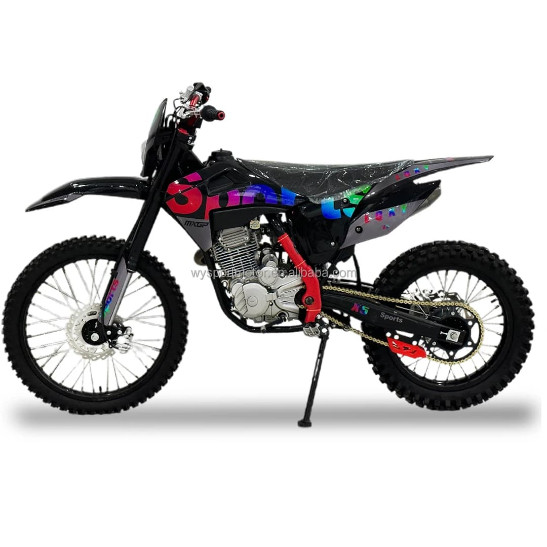 250cc 300cc Cross Racing Moto Dirt Bike, moto tout-terrain monocylindre 4 temps pour adultes, haute 