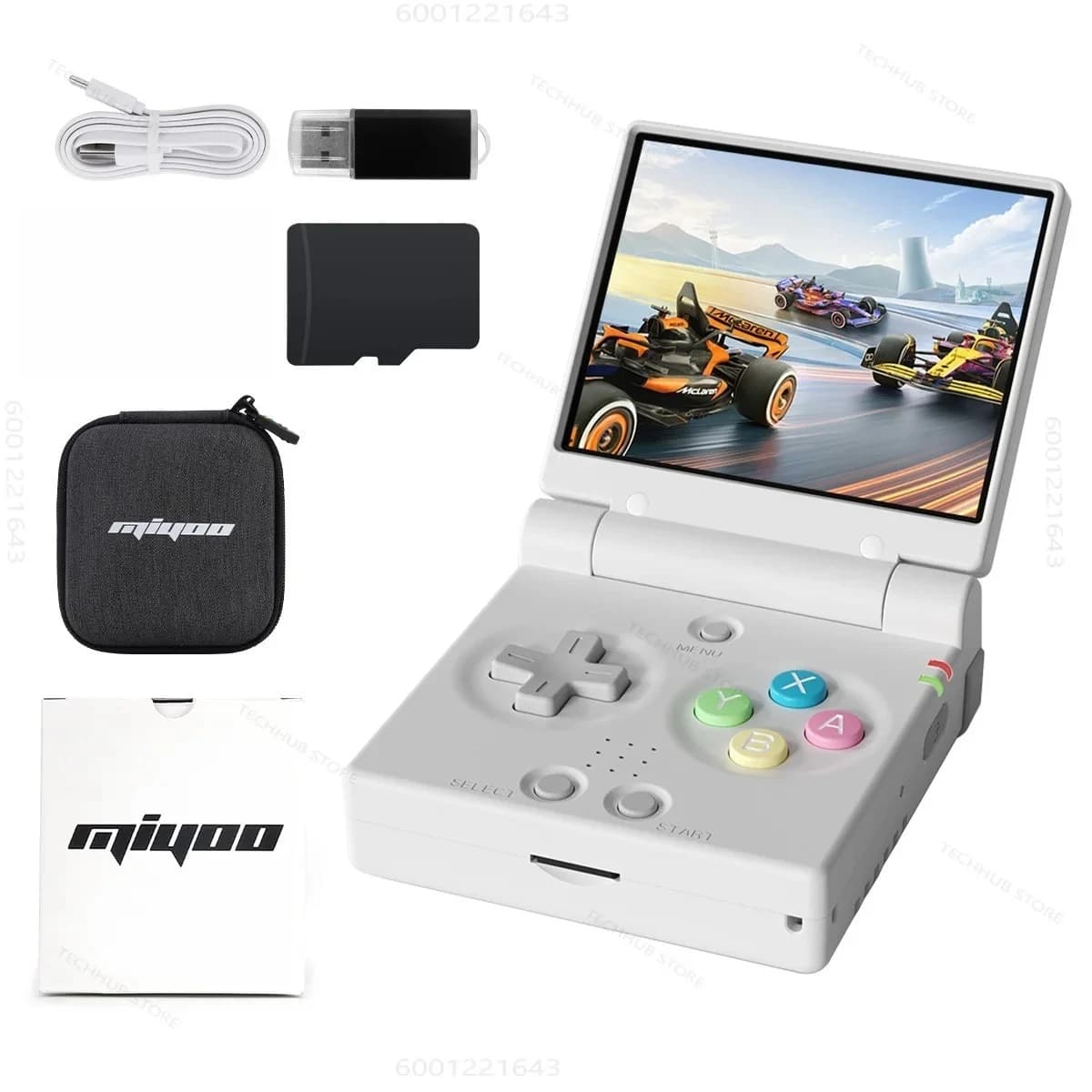 Console de jeu portable rétro MIYOO Mini Flip avec écran IPS de 2,8 pouces, consoles de jeu vidéo po