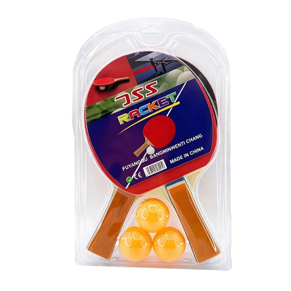Ensemble de raquettes de tennis de table pour débutants, raquette de ping-pong, batte de loisir pour