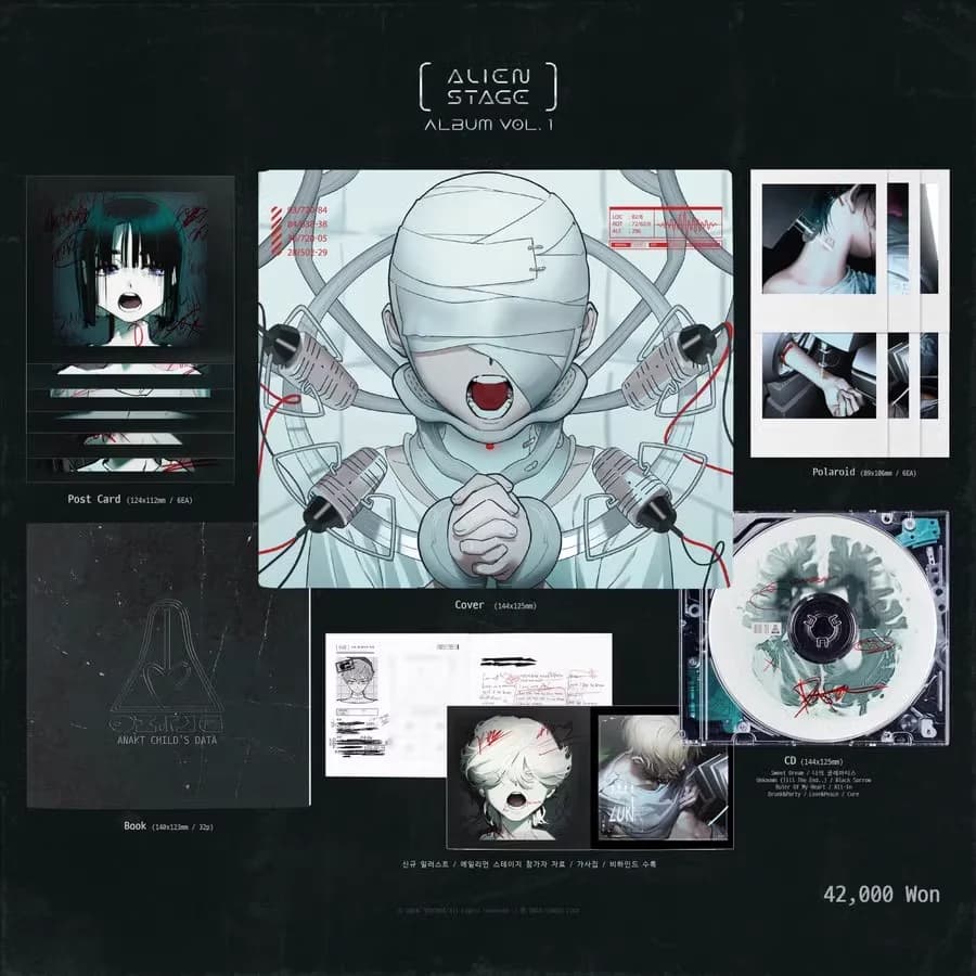 Alien Stage Album volume.1 volume.2 marchandise originale officielle