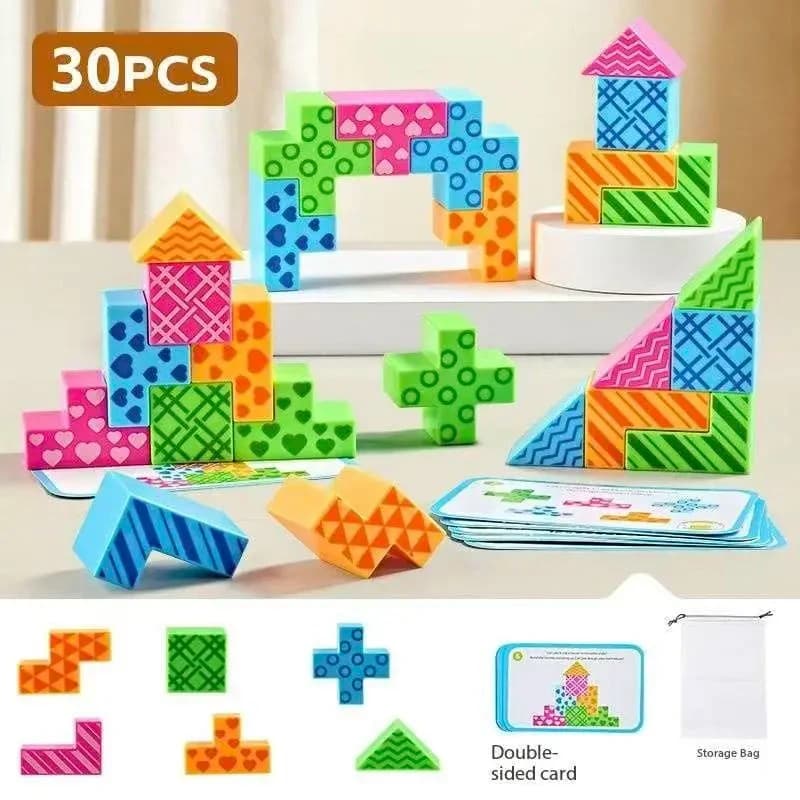 KNYYSECQ – puzzle architectural 3D, blocs de construction, jouet d'entraînement à la réflexion, puzz