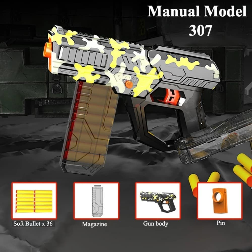 Pistolet à balle molle, jouet, jeu de Sport auto-manuel, jeux de tir en plein air, jouet éducatif po