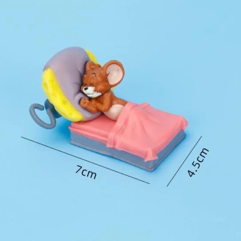 Figurines d'action Tom et Jerry, modèle de poupée pour enfants, ornements de voiture, ornement de bu