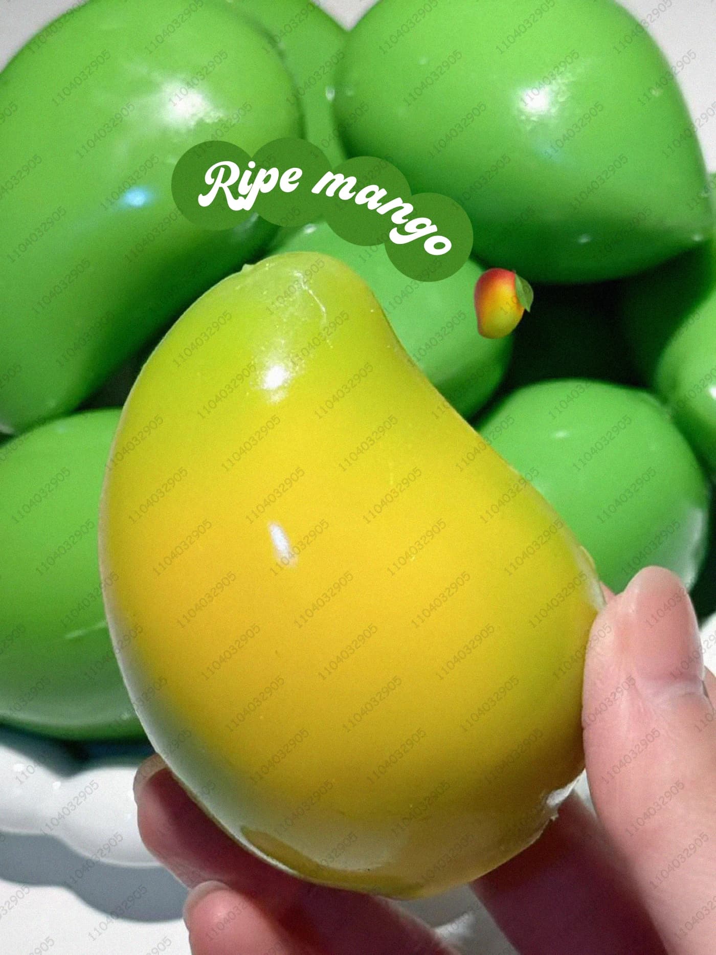 Balle anti-stress mangue, jouet sensoriel ASMR, balle à presser mangue changeante de couleur, jouet 