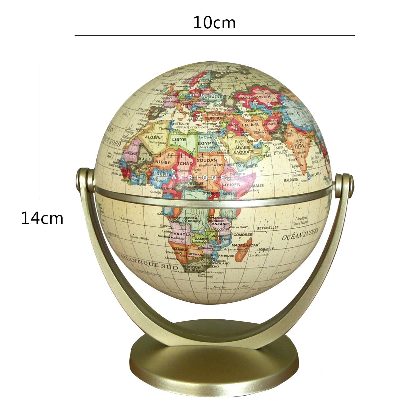 Accessoires de décoration pour la maison, Globe du monde rétro, apprentissage moderne, carte du mond