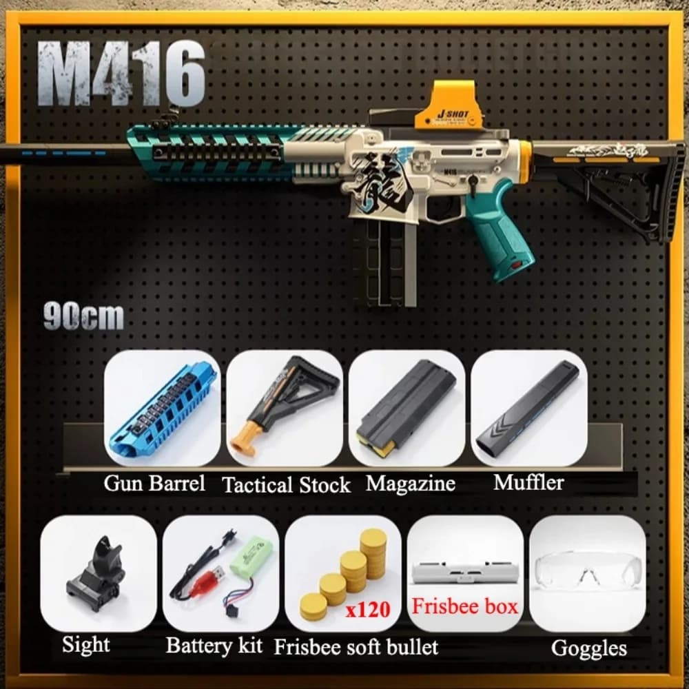 Fusil à balles molles électriques M416 SCAR-L, fusil automatique, fusil de précision AWM, jeu de tir