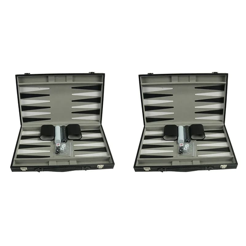 B78B-2X ensemble de Backgammon-classique 14.75 pouces ensembles de Backgammon pour adultes jeu de so
