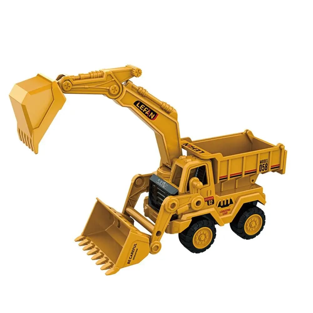 Jouet de voiture d'ingénierie pour enfants, grand bulldozer, modèle de construction moulé sous press