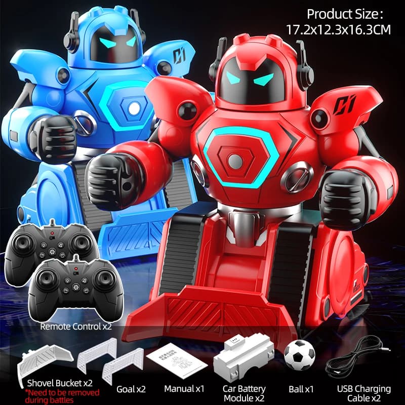 Robot RC bataille boxe Football Robot Parent-enfant jeu télécommande Robot 2.4G Robot de combat télé