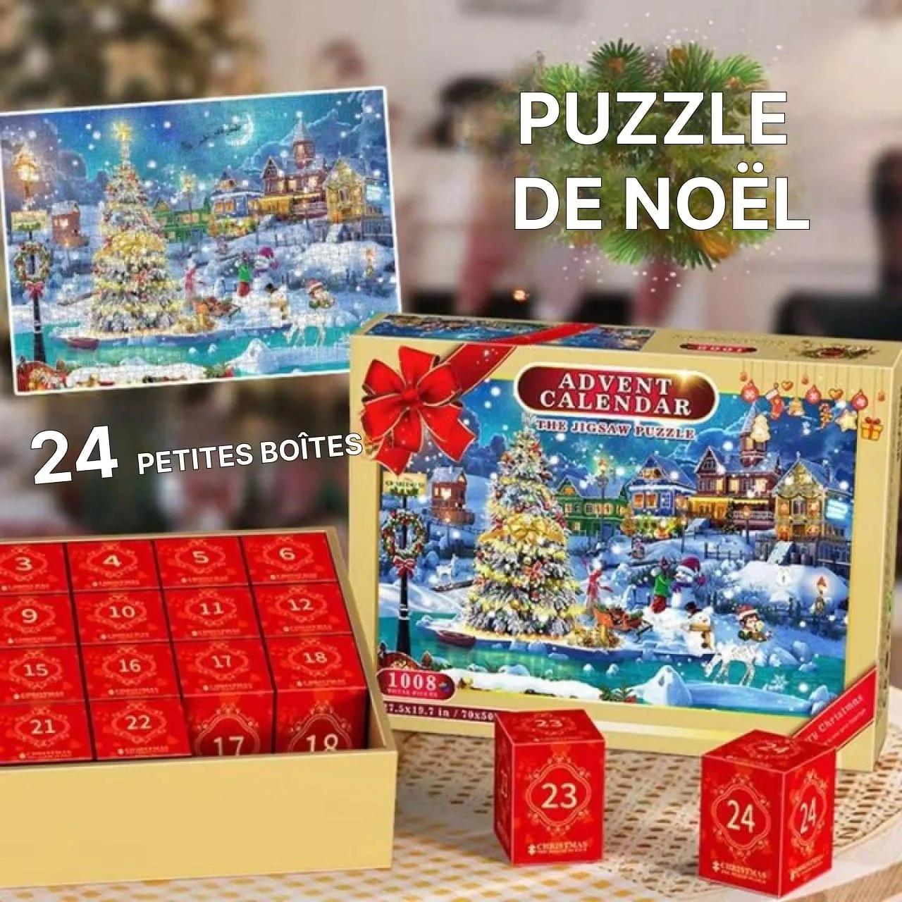 Calendrier de l'Avent 1008 pièces Puzzle peinture par numéro paquet