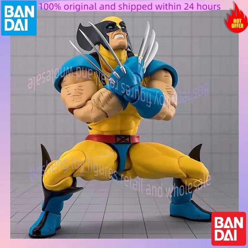 En stock Original BANDAI SPIRITS S.H. Figurines MARVEL WOLVERINE GAMERVERSE, collection de figurines
