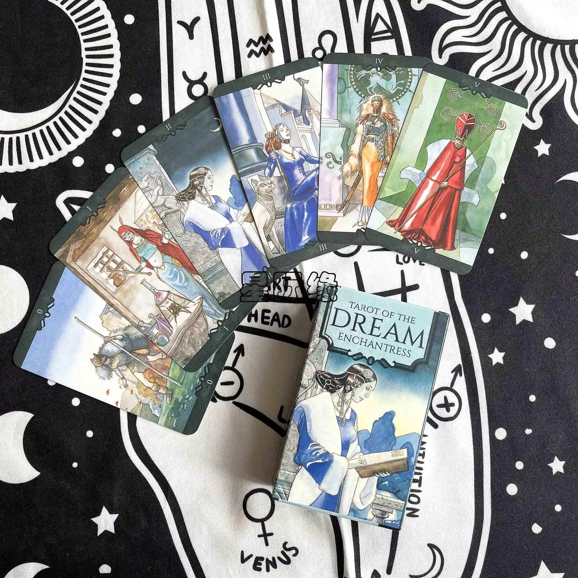 Tarot de l'oracle ReplEnchantress avec guide PDF, jeu de société en anglais