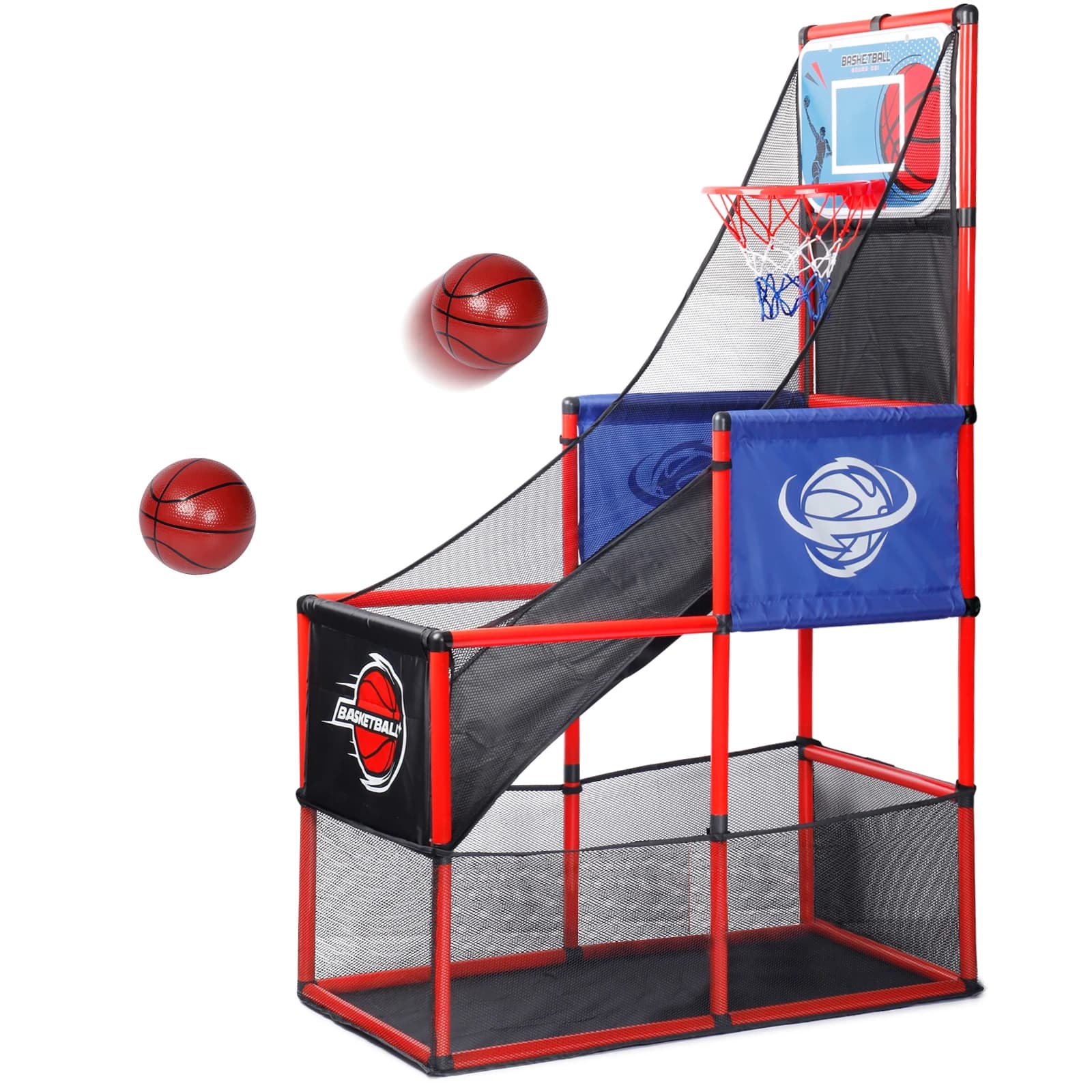Ensemble de jeu de basket-ball d'arcade avec balles et cerceau, pour garçons et filles, jouet d'inté