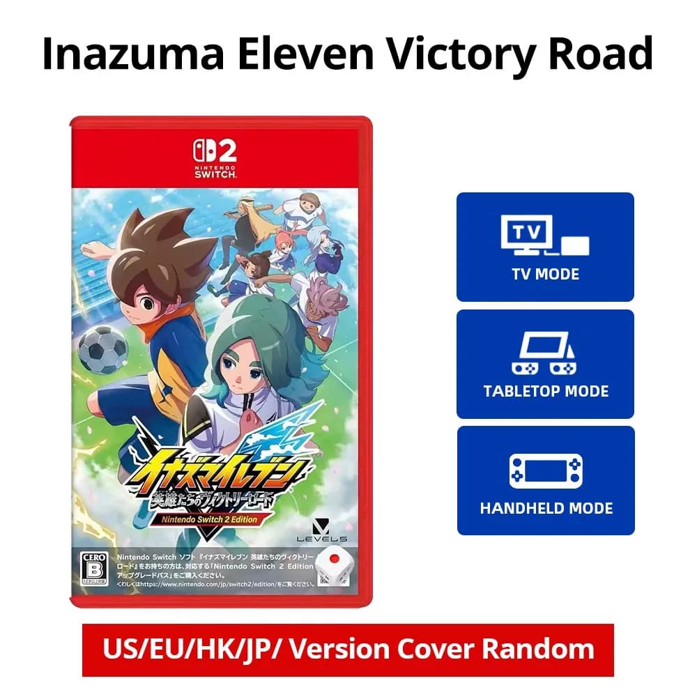 Nintendo Switch 2 INAZUMA ELEVEN Victory Road Carte de Jeu Physique Originale, RPG de Football, Spor