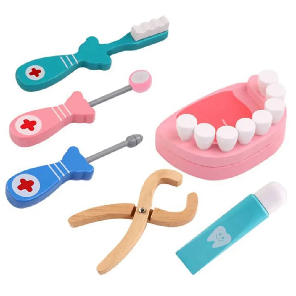 Ensemble de jouets de médecin pour enfants, Kit de jeu de simulation en bois, jeux pour filles et ga
