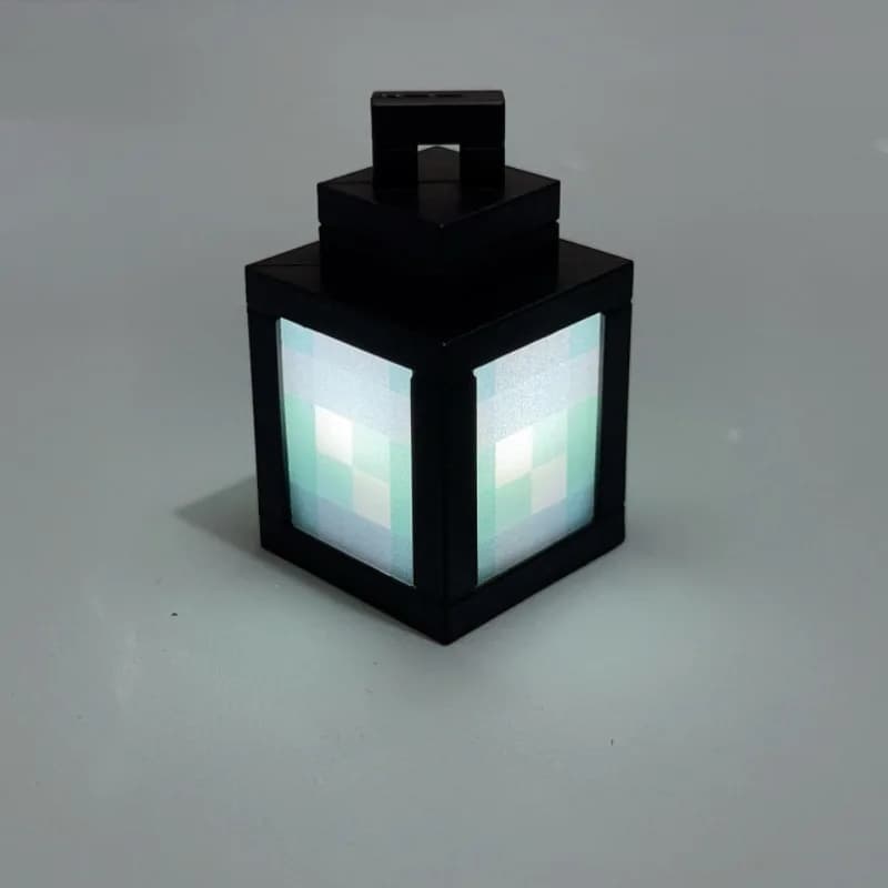 Lanterne lumineuse de jeu MC 2026, veilleuse environnante, Style Pixel, ornement de table, bricolage