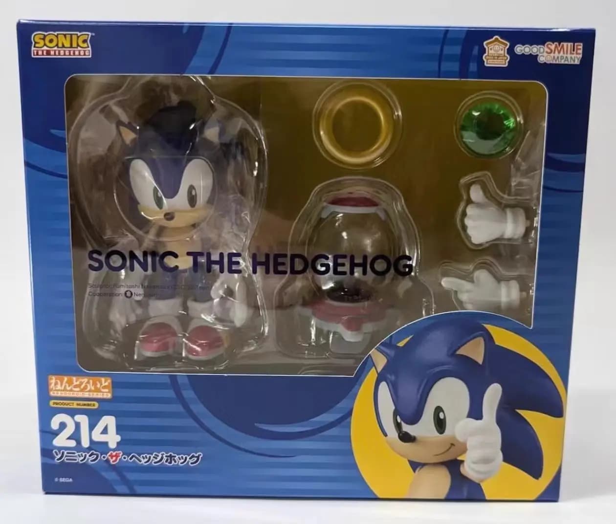 GSC Nendoroid # 214 Sonic the Hedgehog Sonic 2026 Reissue Figurine Anime Chibi Articulée Prête à l'e