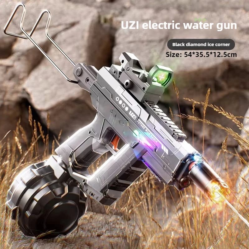 Pistolet à eau électrique UZI pour adultes, jouets d'été pour la plage et la piscine, jeux de tir, j