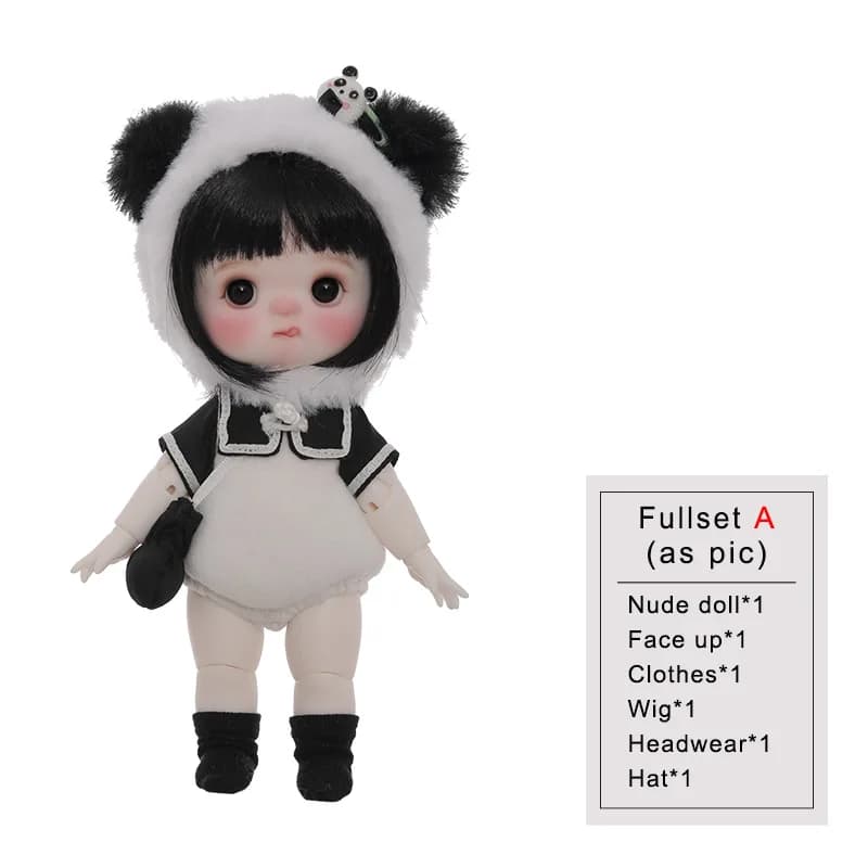 Poupée BJD 1/8 en résine, cadeau de Noël en promotion, jouet artistique de haute qualité, mini-ensem