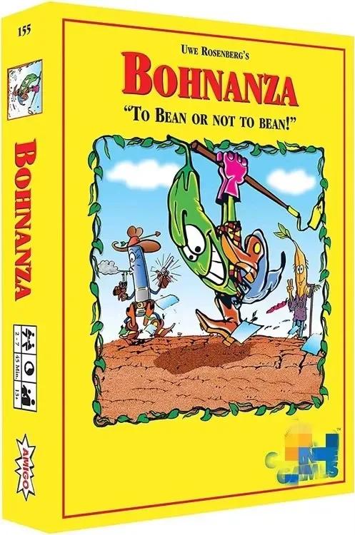 Bohnanza, jeu de société en anglais, pour 2 à 7 joueurs, jeu de table amusant pour la famille et les