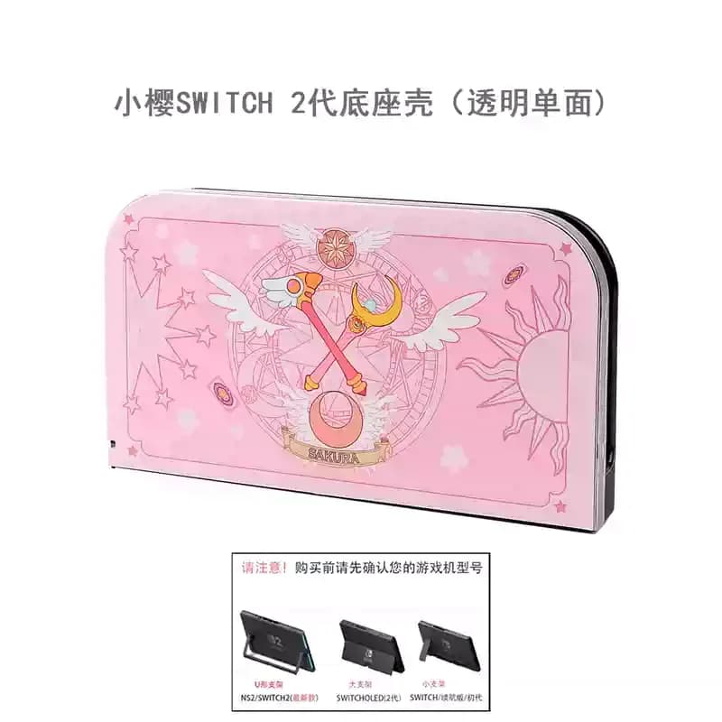 Coque de protection originale Switch2, Anime Kawaii, fille magique, mignon rose fendu Ns2, coque de 