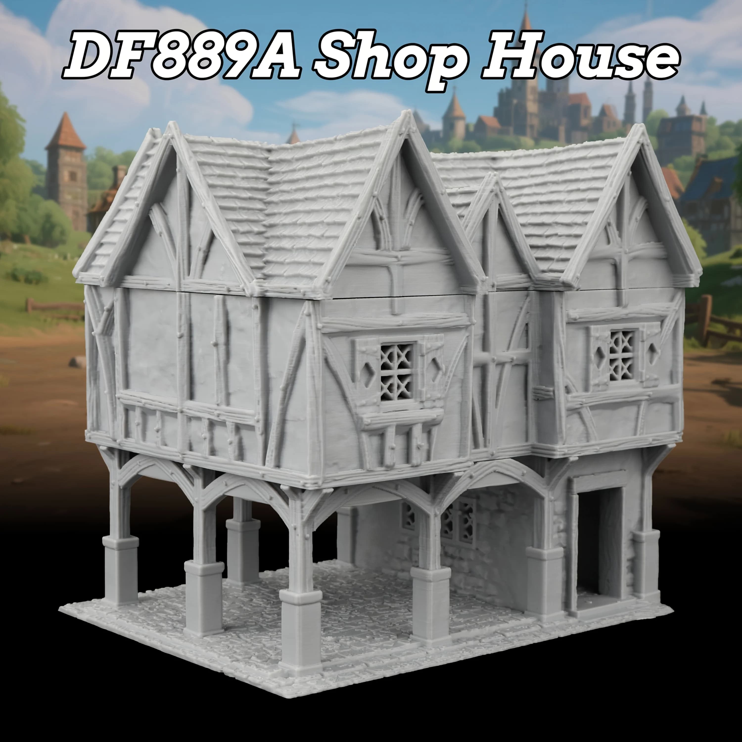 Miniature de construction RPG médiévale |   Boutique de miniatures TRPG : Maison et Habitation Résid