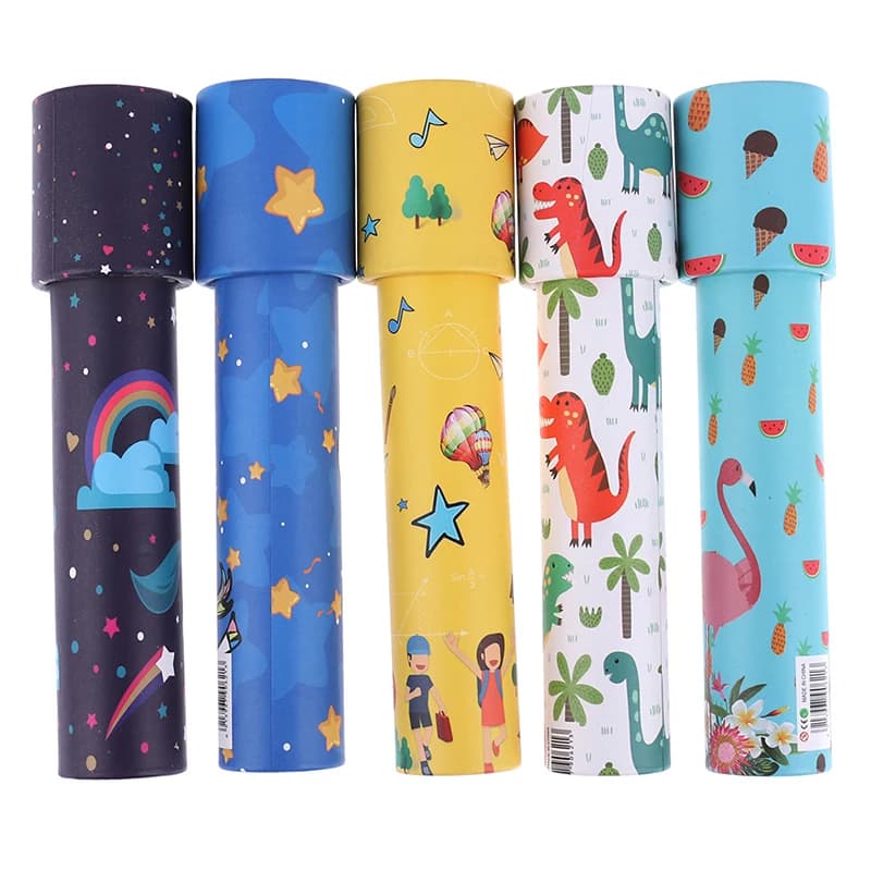 Kaléidoscope rotatif classique, jouets éducatifs pour enfants, dessin animé imaginatif, cadeau de fê