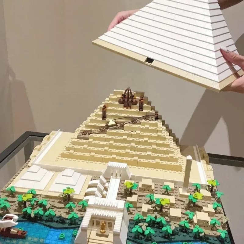 Nouveau 2026 – Grand ensemble de construction de la Pyramide de Gizeh (1476 pièces), cadeau de Noël 