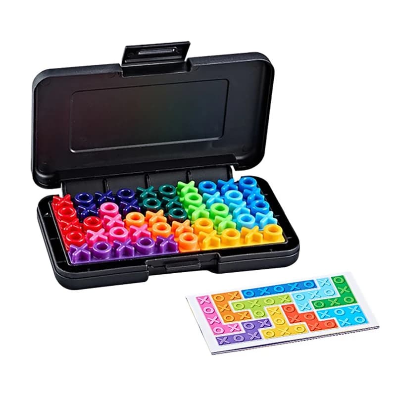 KNYYSECQ Jeu de puzzle intelligent XO pour enfants, jeu de défi, jouet de logique, bataille parent-e