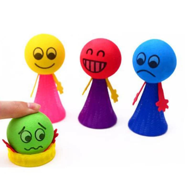 Lot de 10 jouets amusants en plastique, multicolores aléatoires, cadeau créatif, elfes rebondissants