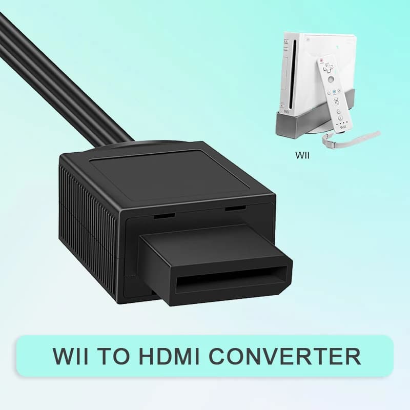 Convertisseur Wii vers HDMI 1080P pour appareil Full HDMI, adaptateur Wii HDMI sortie HDMI avec Nint