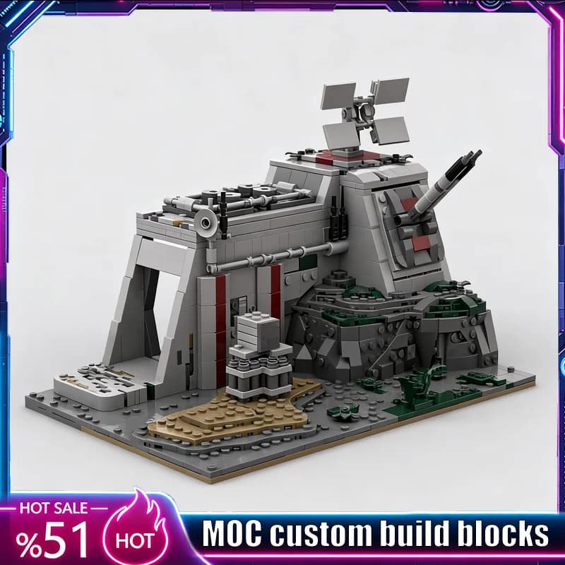 NOUVEAU Modèle de base MOC Republic Outpost 1198 pièces, Architecture de puzzle personnalisée, Jouet