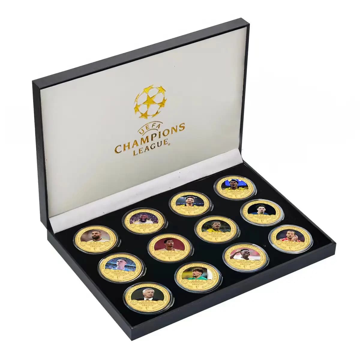 Pièce de monnaie commémorative en métal de star du football, collection de stars du football, cadeau