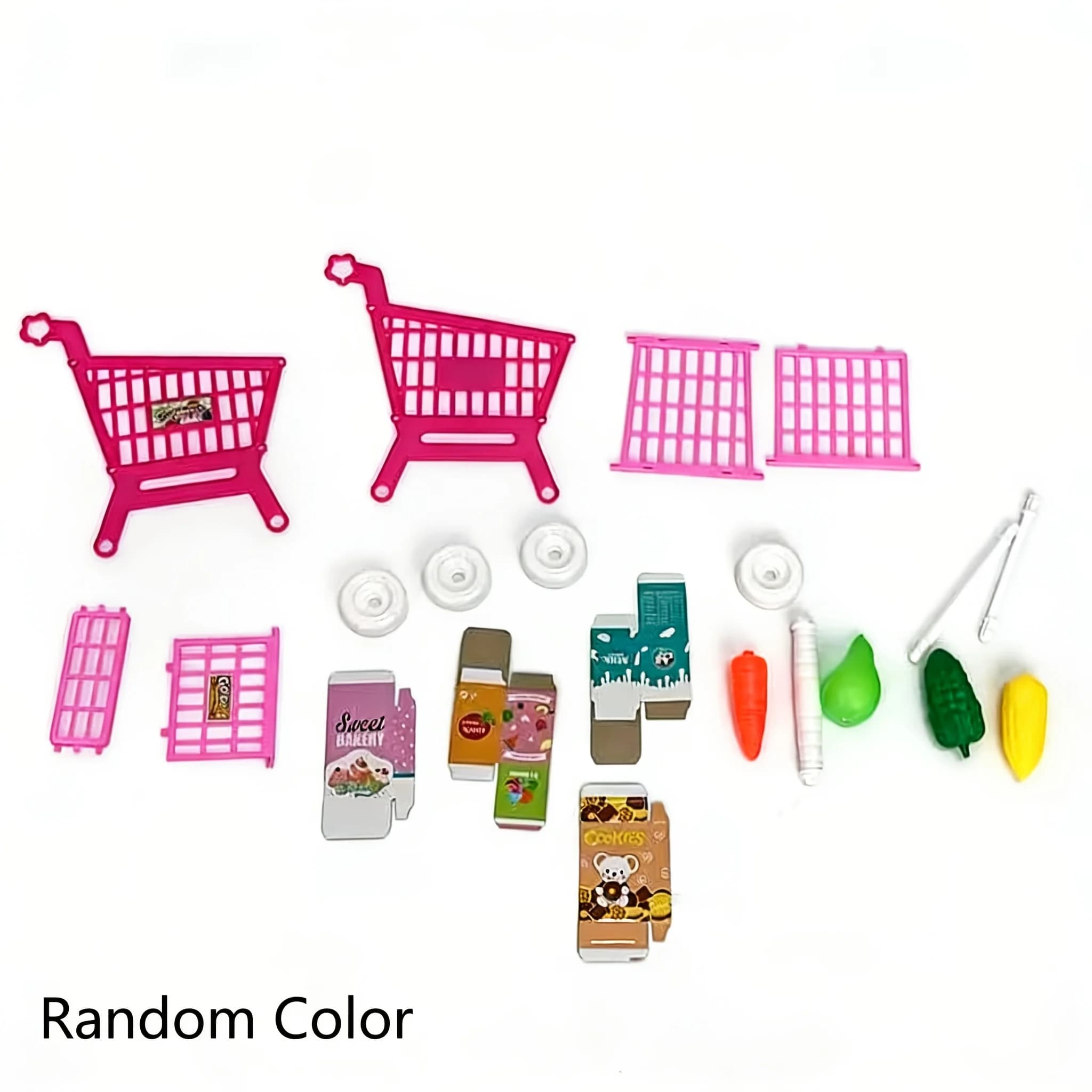 Jouets de chariot de courses simulés pour enfants, chariots de supermarché simulés, jouets interacti