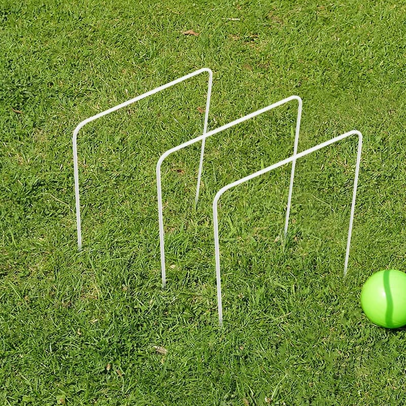 9 pièces Buts de croquet en métal 8x5,5 pouces, type flèche, de remplacement pour jeu de croquet 202