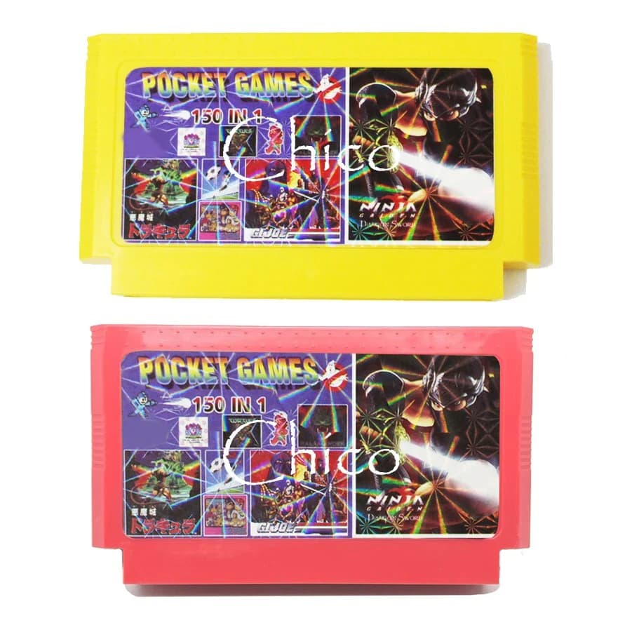 Hot 150 en 1 pour cartouche de jeu pour console de jeu vidéo 8 bits