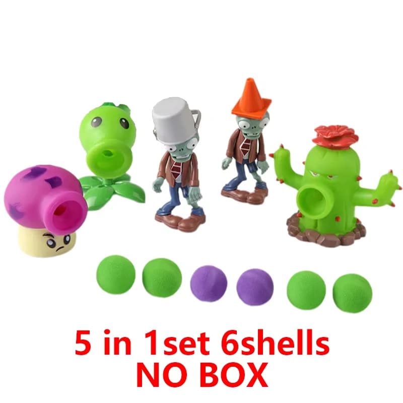 Playset Plants vs Zombies 2, Cactus Peashooter, canon à noix de coco, véritable scène de jeu, orneme