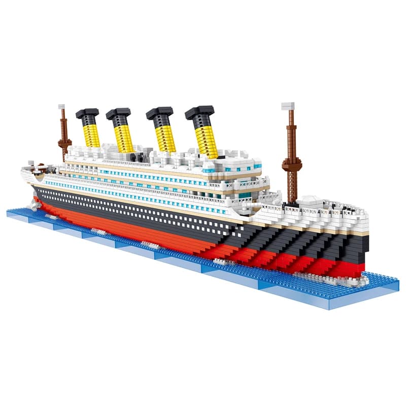 Blocs de construction Titanic, 4404 pièces, mini bateau de croisière, modèle à assembler, jouets DIY