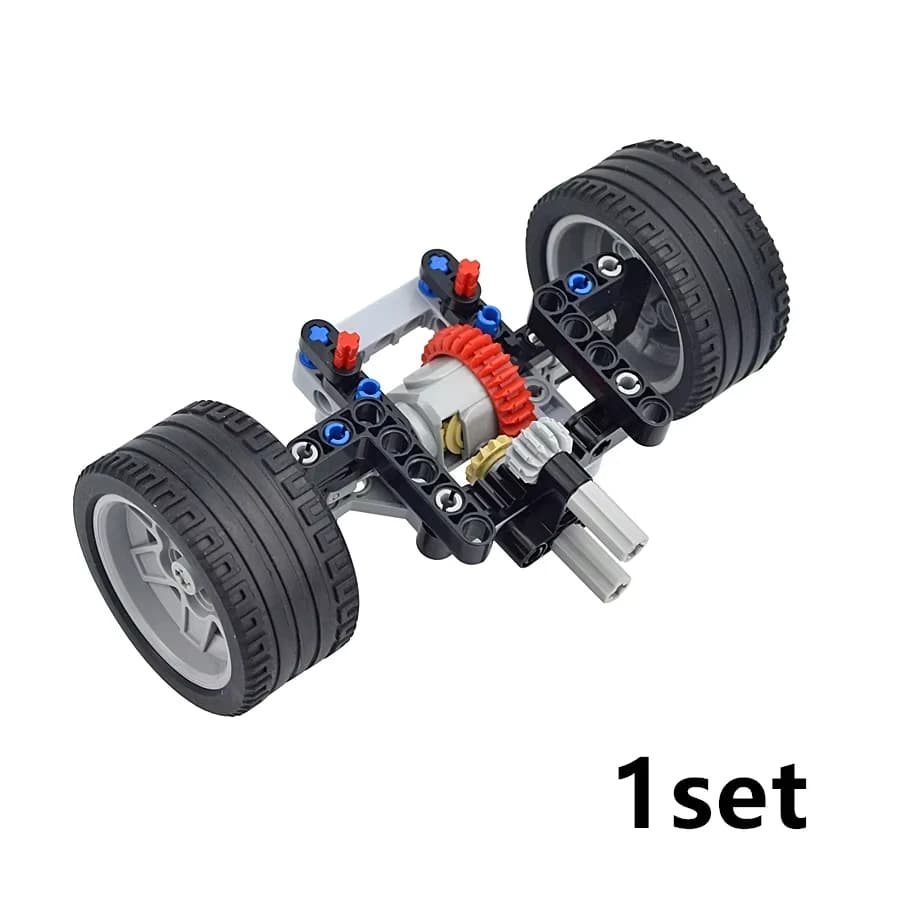 Technologie MOC pour assembler des voitures compatibles avec le style Lego, courroie de direction à 