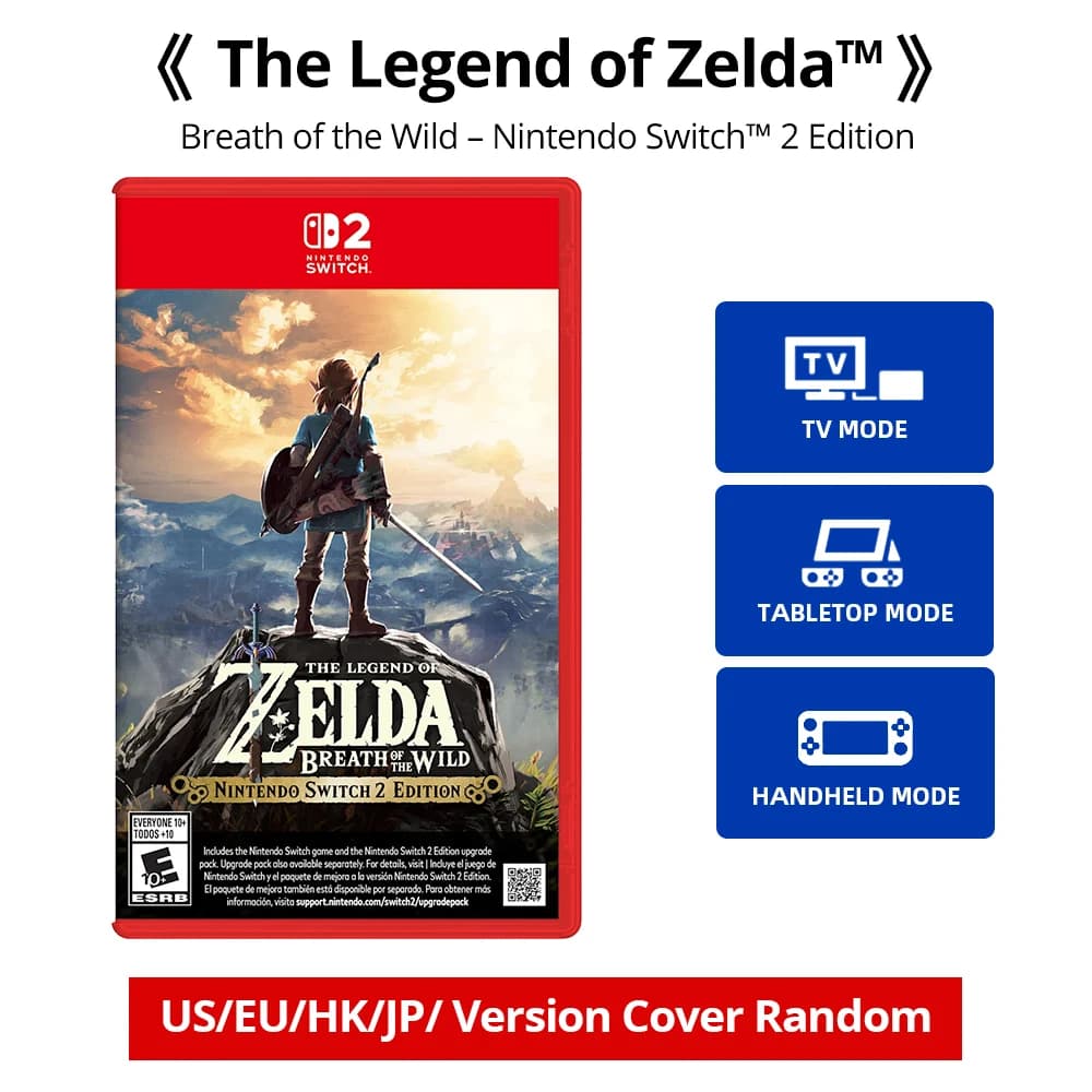 Nintendo Switch 2 -La Légende de Zelda : Breath of the Wild - Games Adventure Action et RPG Genre Sw