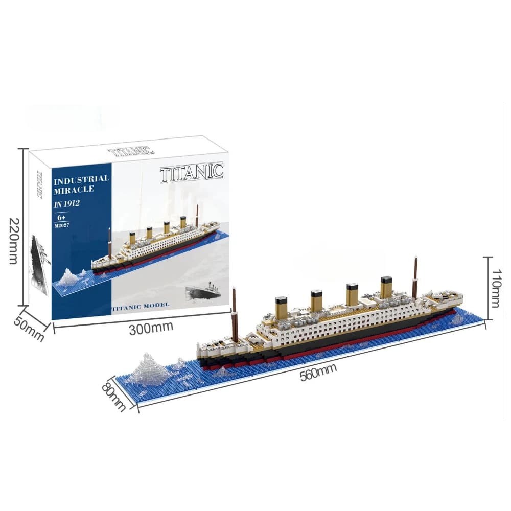 Modèle de bateau Titanic Cruise Sunshine, blocs de construction à assembler soi-même, brique classiq