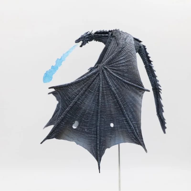 Nouveauté 2026 : Figurine articulée Viserion, le dragon noir de Game of Thrones, modèle de dragon de