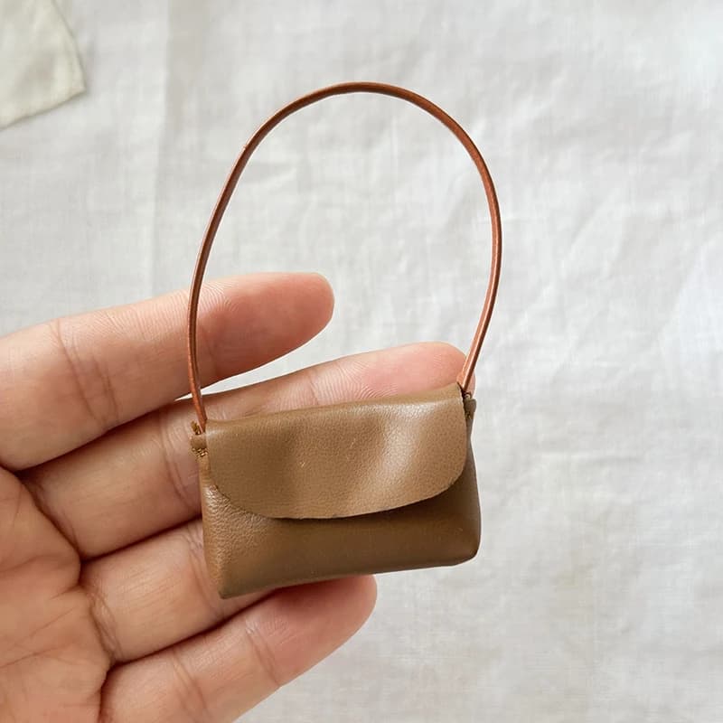Nouvel accessoire de sac à main en cuir PU (1 pièce) pour poupée de 15-17 cm, sac à main en cuir pou