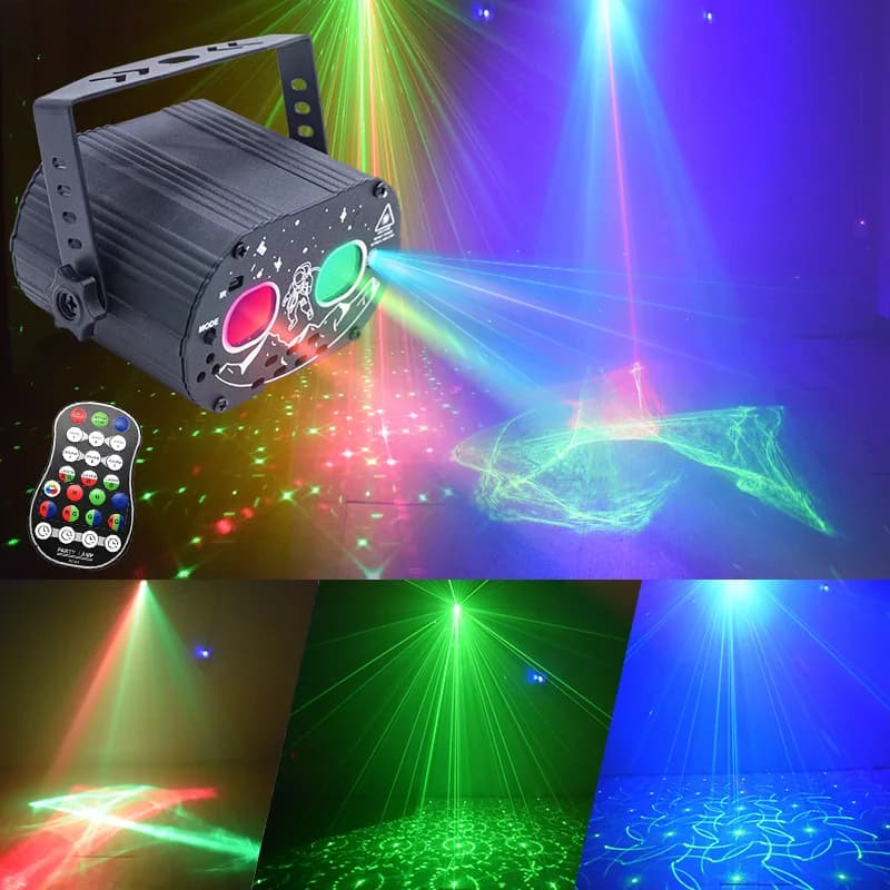Projecteur de lumière disco DJ - Réunions de famille, anniversaires, fêtes, spectacles de lumière, k