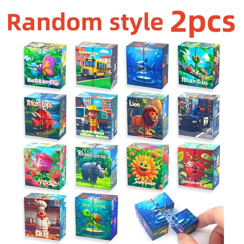 2/5 pièces bloc magnétique bricolage Puzzle assemblage mon monde bloc jouet aspiration magnétique 2 